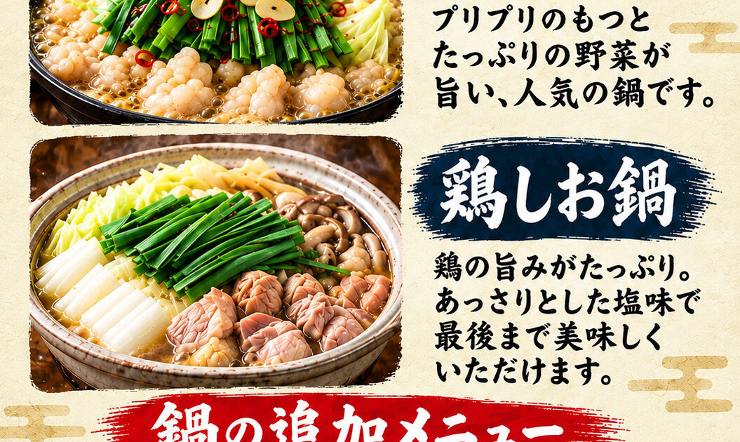 鍋メニュー